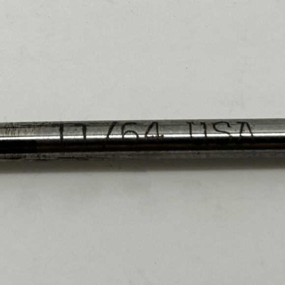 Vtg Reaming Bits 11/64" Set of 2 Steel Shaft Machinist Tools Drill Cutting USA - Picture 3 of 5